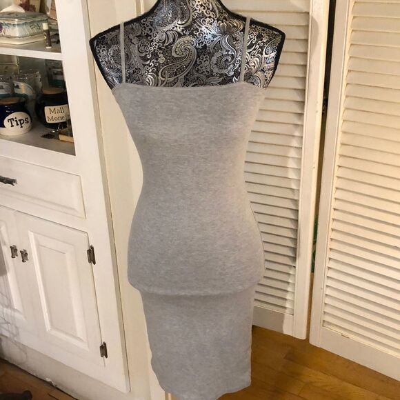 TopShop Cotton Bodycon Dress Put a crisp white blouse over it! Size 2 - Picture 1 of 9